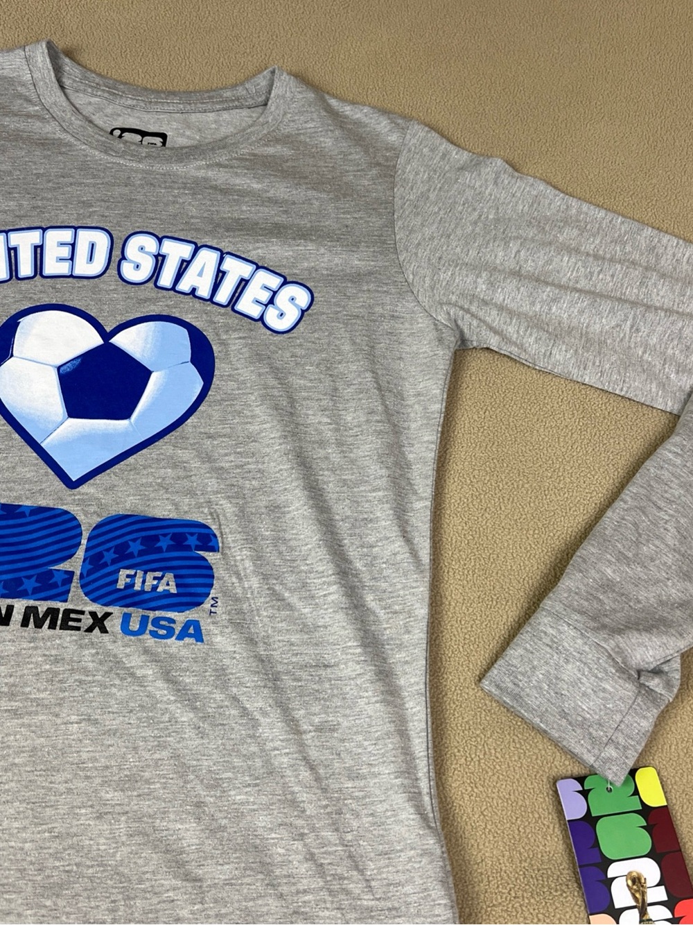 Fifa World Cup 2026 Long Sleeve T-Shirt. Team USA! Cotton Blend. Women's Sz S